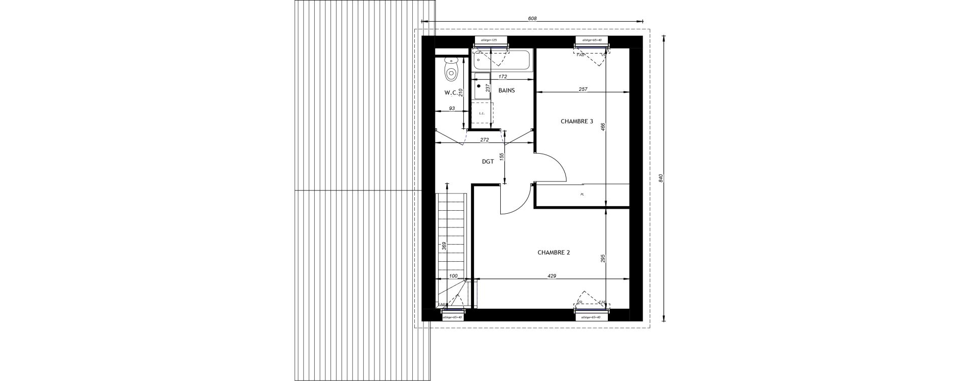 Maison T4 de 91,51 m2 &agrave; Hauteville-Sur-Mer Centre