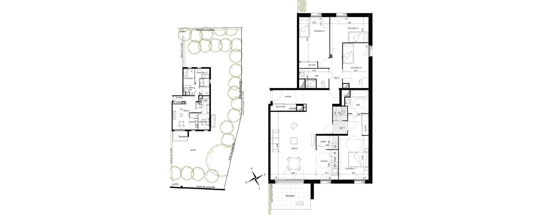 Appartement T5 de 116,03 m2 &agrave; Bois-Guillaume Centre