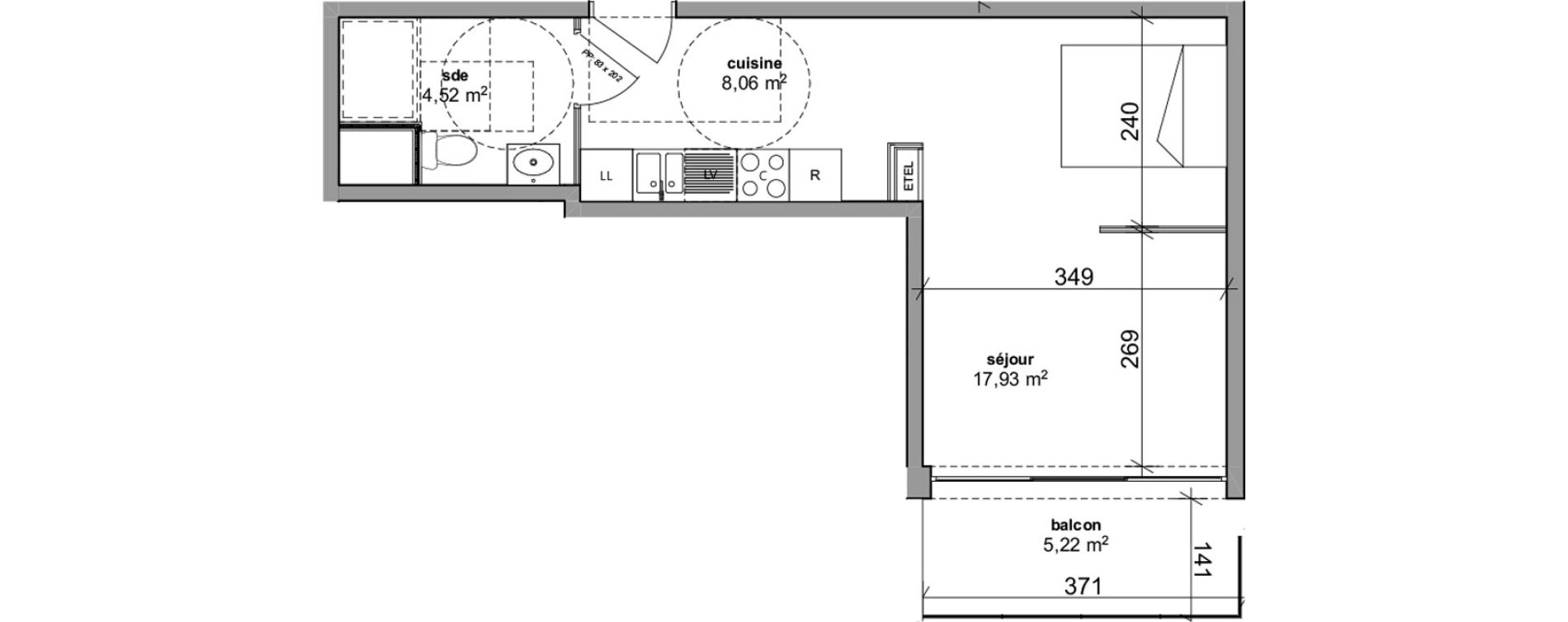 Appartement T3 de 62,97 m2 &agrave; Bois-Guillaume Rue herbeuse