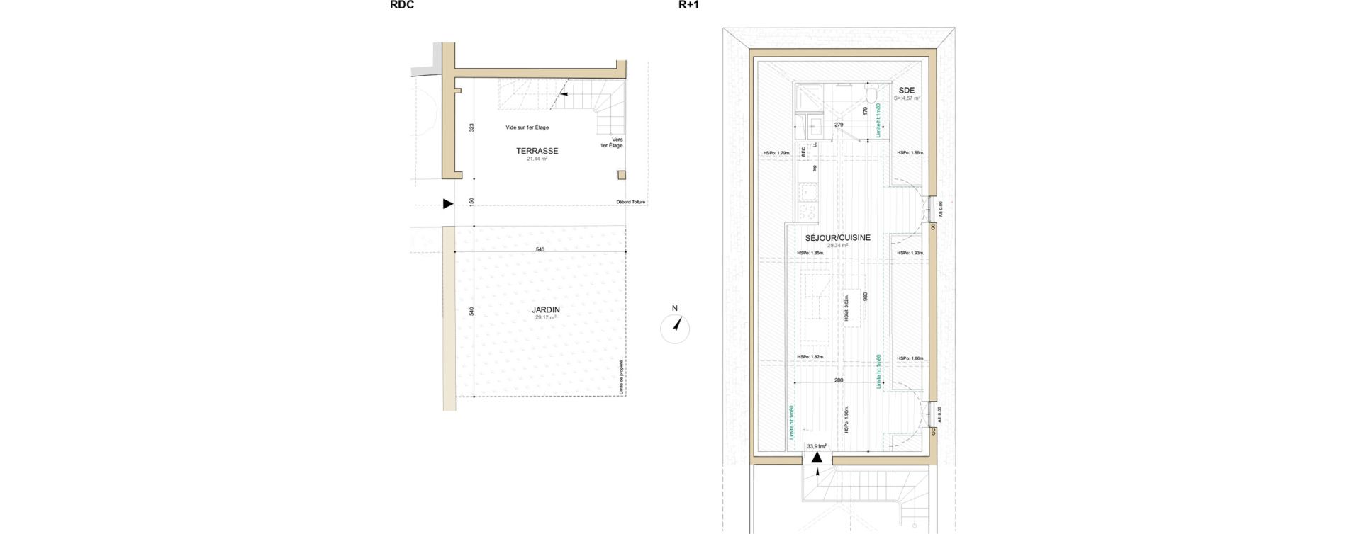 Appartement T1 de 38,59 m2 &agrave; Gonfreville-L'Orcher Centre