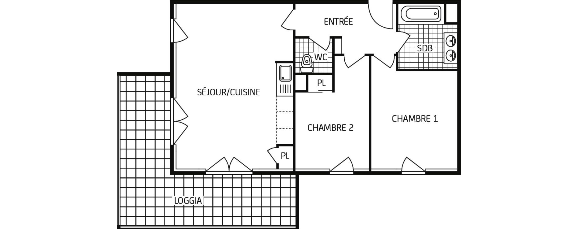 Appartement T3 de 61,06 m2 &agrave; Grand-Couronne Centre