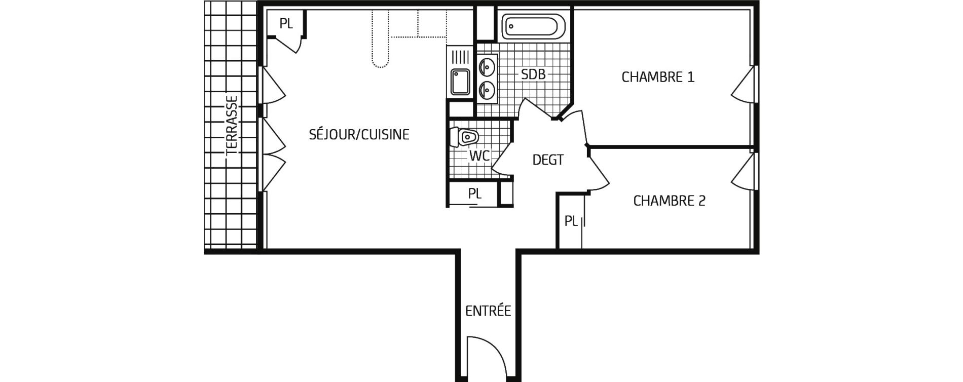 Appartement T3 de 63,67 m2 &agrave; Grand-Couronne Centre