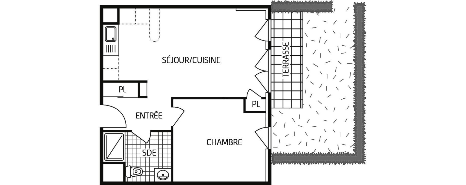 Appartement T2 de 43,10 m2 &agrave; Grand-Couronne Centre