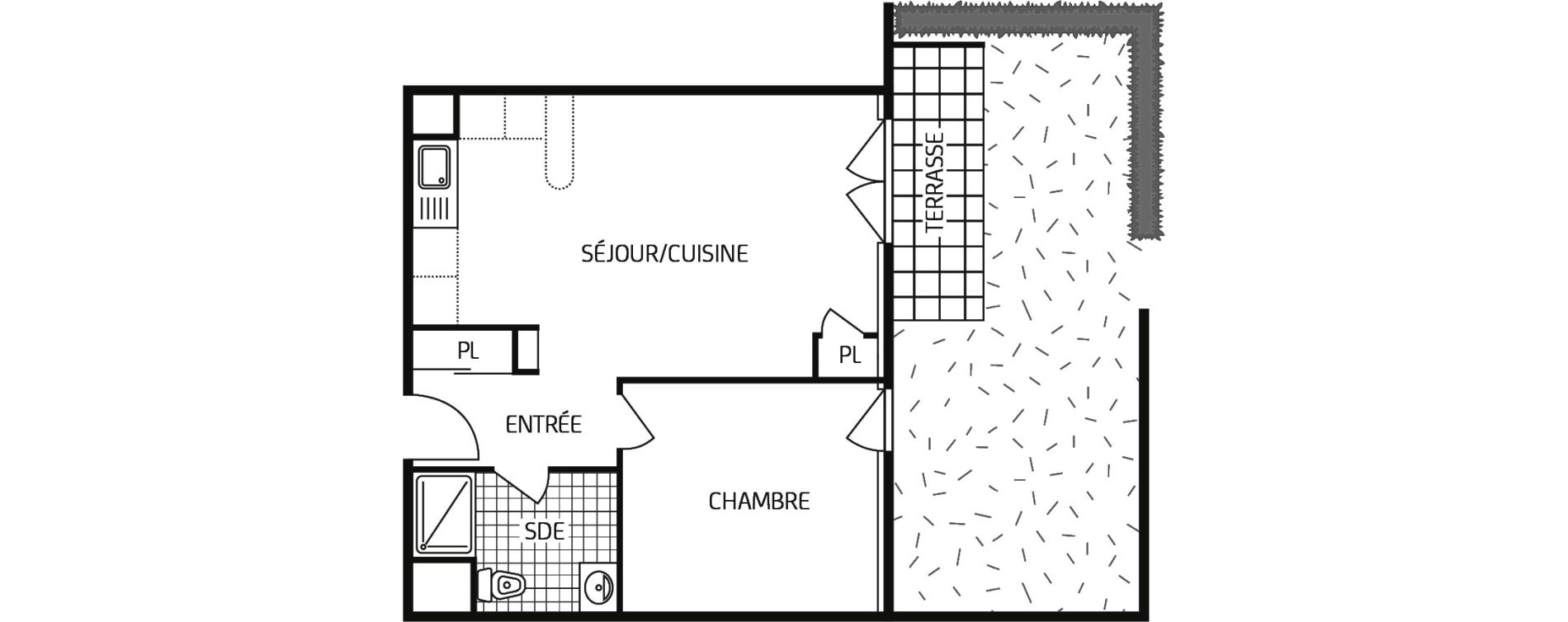 Appartement T2 de 45,40 m2 &agrave; Grand-Couronne Centre