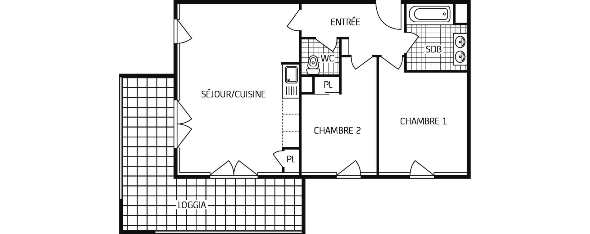 Appartement T3 de 61,06 m2 &agrave; Grand-Couronne Centre