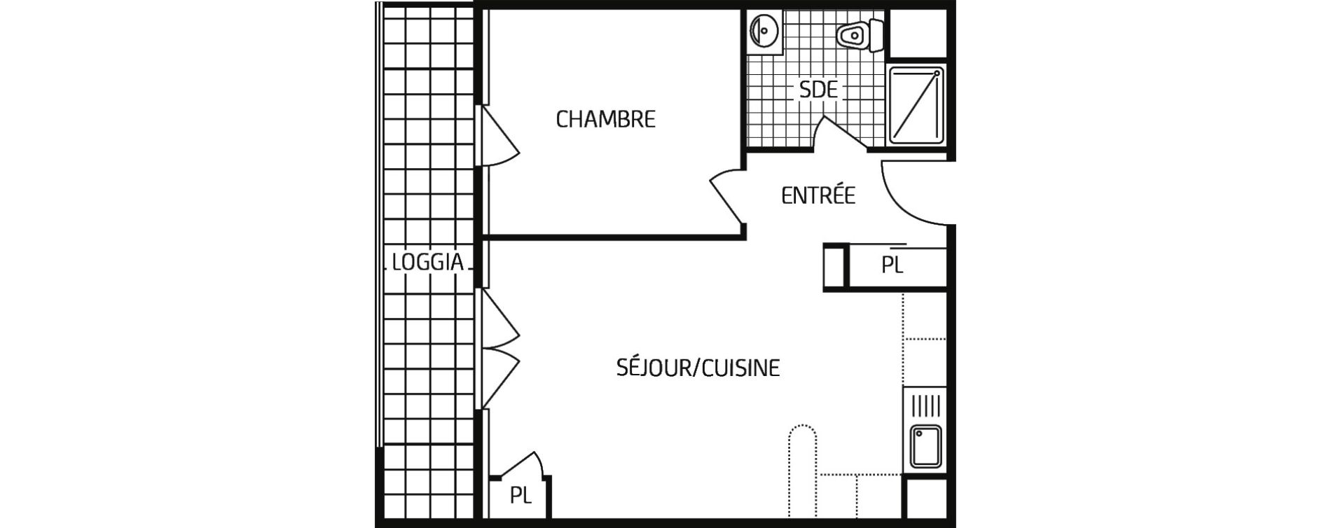 Appartement T2 de 45,43 m2 &agrave; Grand-Couronne Centre