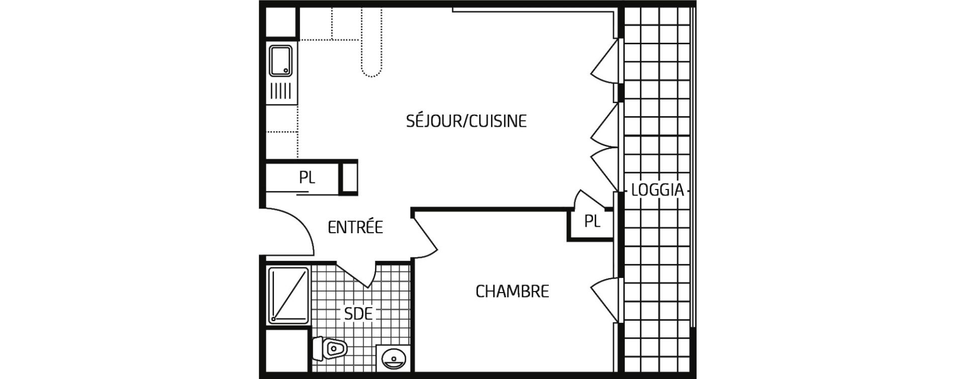 Appartement T2 de 44,73 m2 à Grand-Couronne Centre