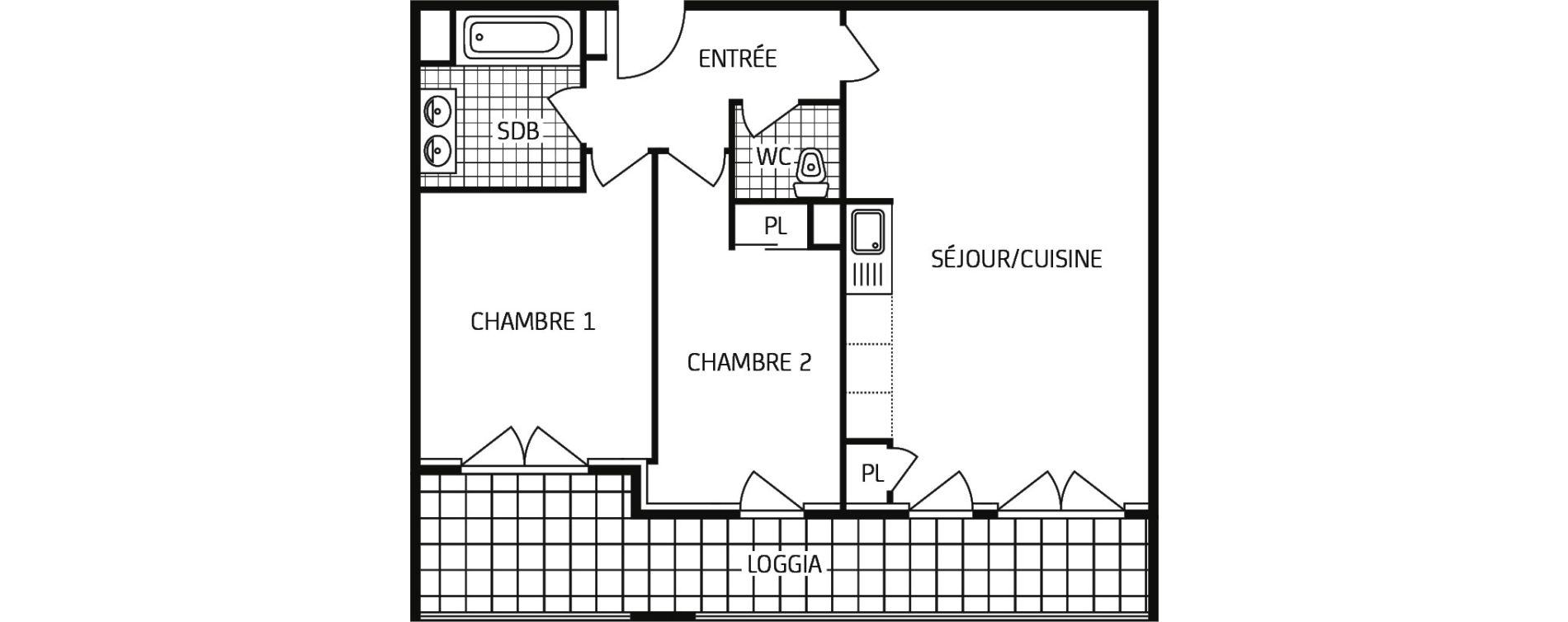 Appartement T3 de 62,88 m2 &agrave; Grand-Couronne Centre