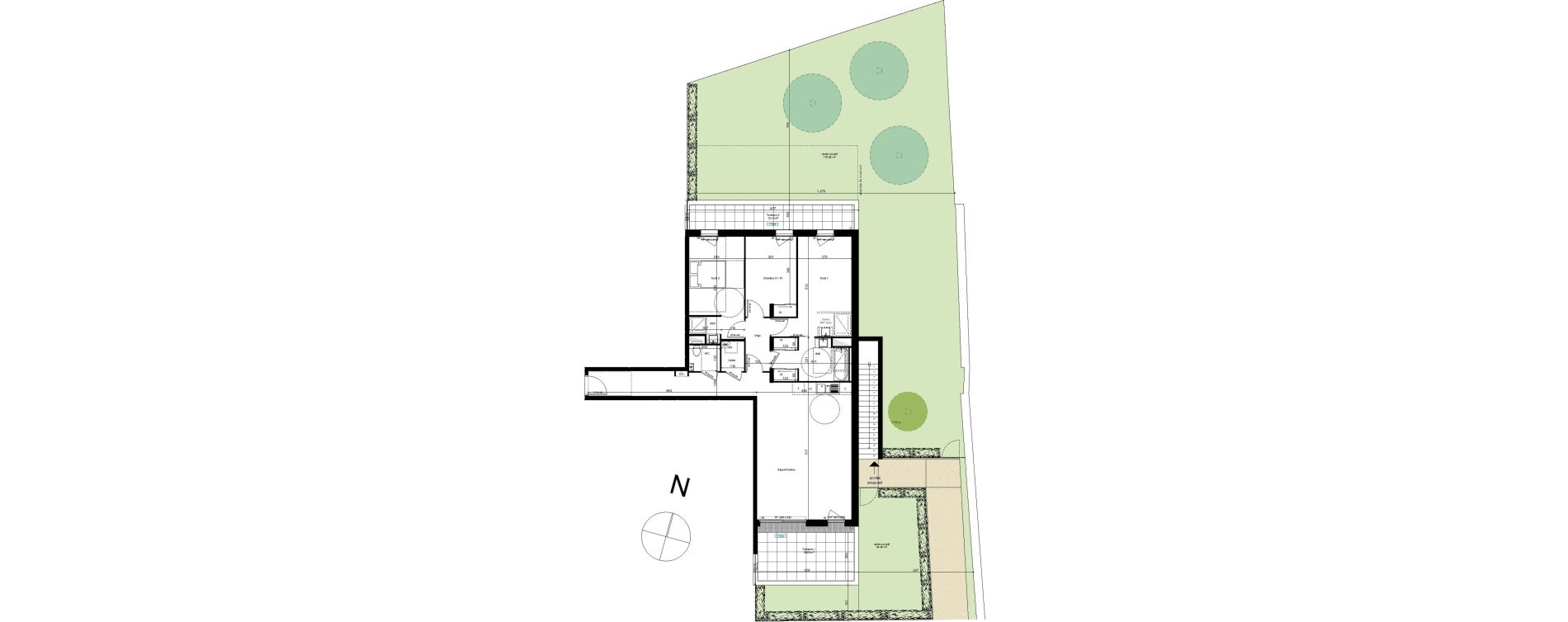Appartement T4 de 101,24 m2 au Mesnil-Esnard Centre
