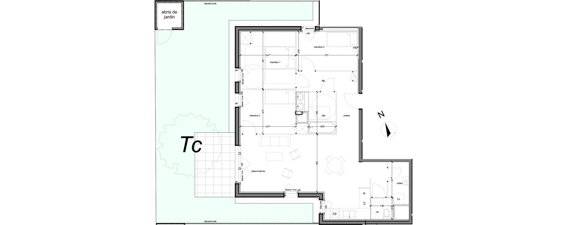 Appartement T4 de 83,71 m2 au Petit-Quevilly Centre