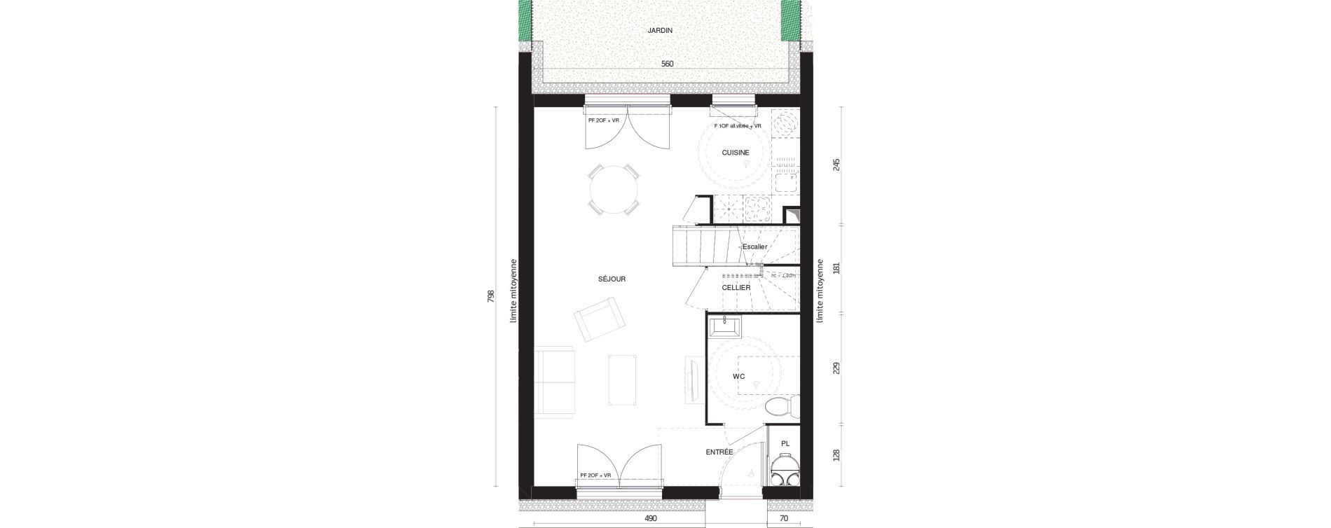 Maison T4 de 81,70 m2 &agrave; Malaunay Centre