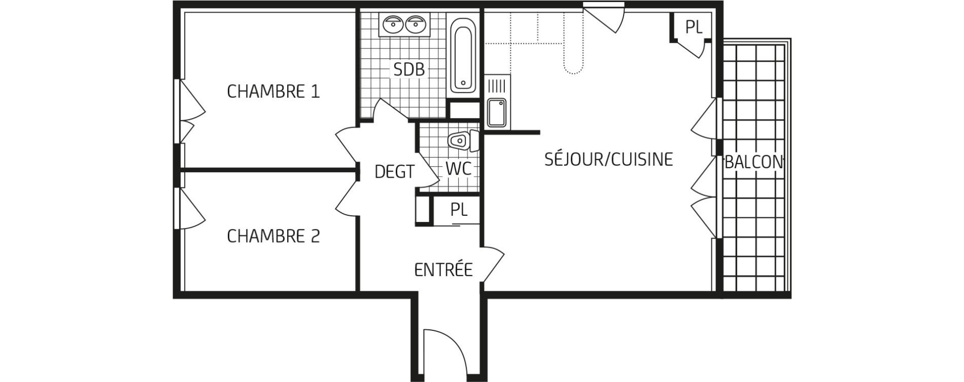 Appartement T3 de 64,56 m2 &agrave; Notre-Dame-De-Bondeville Centre