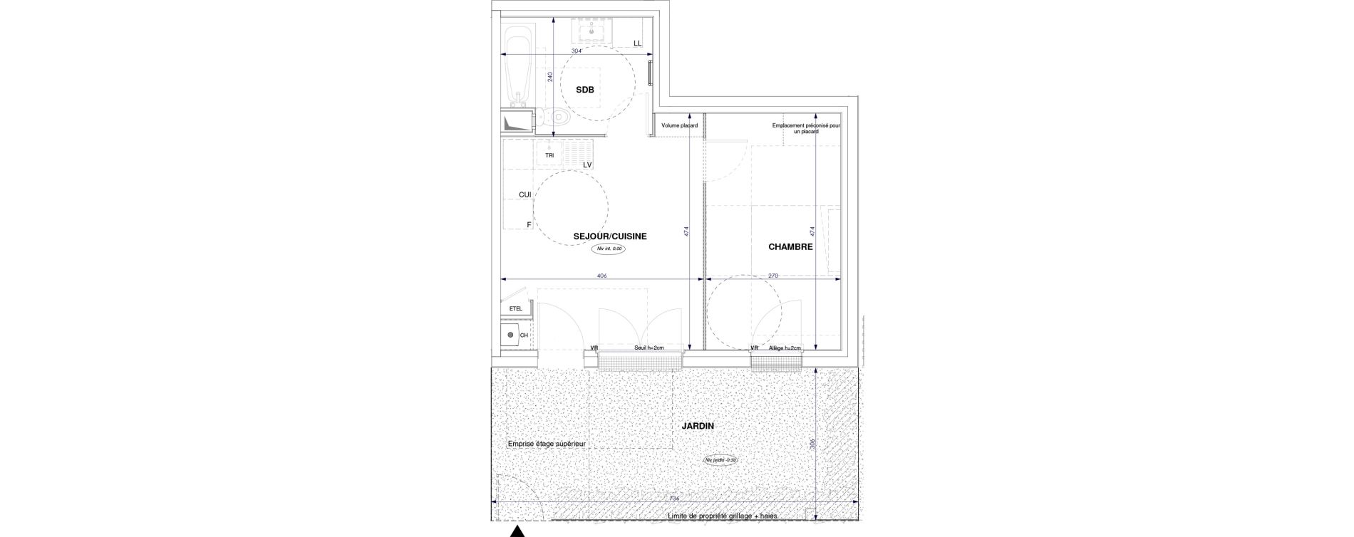 Appartement T2 de 37,08 m2 &agrave; Oissel Centre