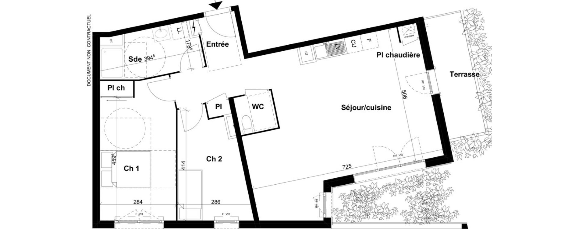 Appartement T3 de 75,40 m2 &agrave; Rouen Saint sever - orleans