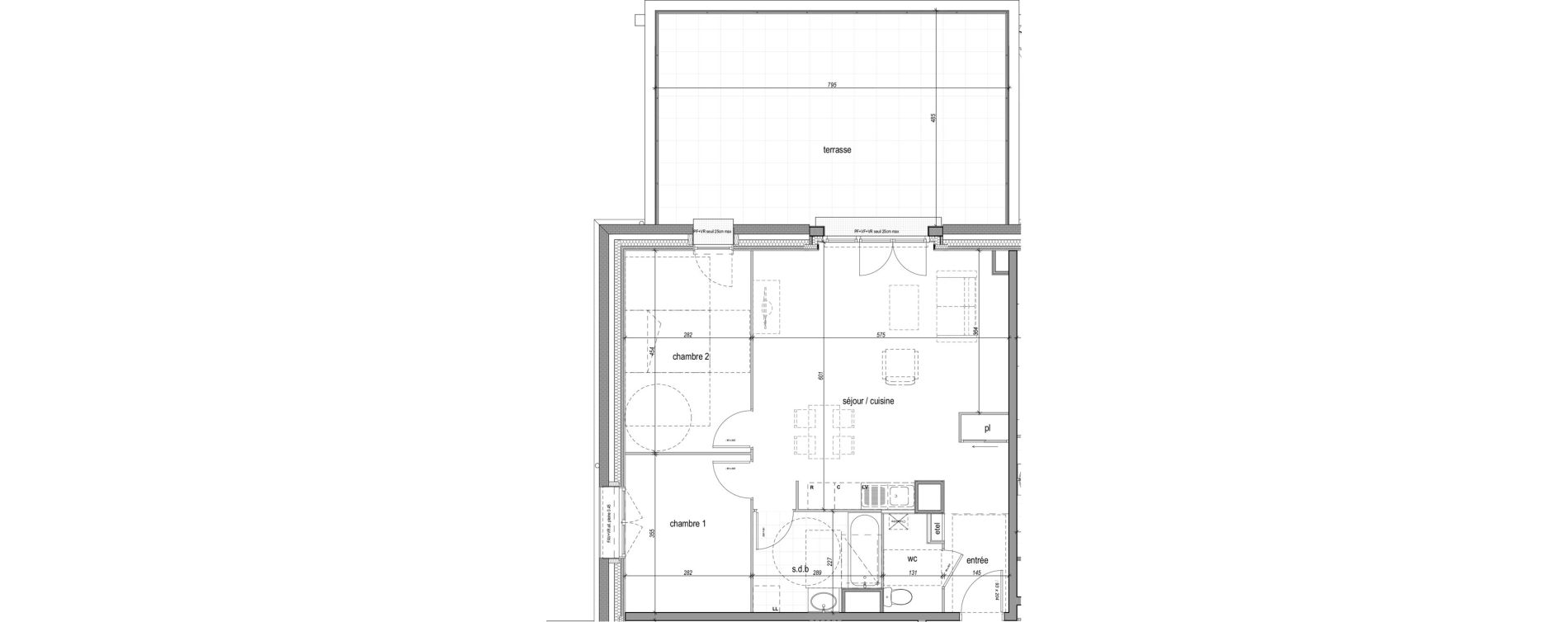 Appartement T3 de 68,08 m2 &agrave; Saint-Aubin-L&egrave;s-Elbeuf Centre