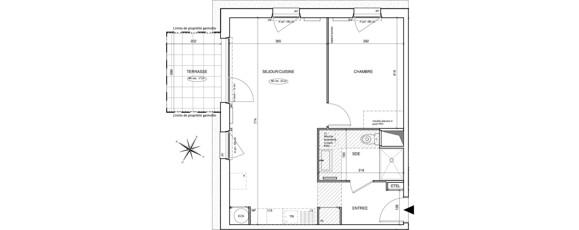 Appartement T2 de 48,91 m2 &agrave; Saint-Aubin-L&egrave;s-Elbeuf Centre