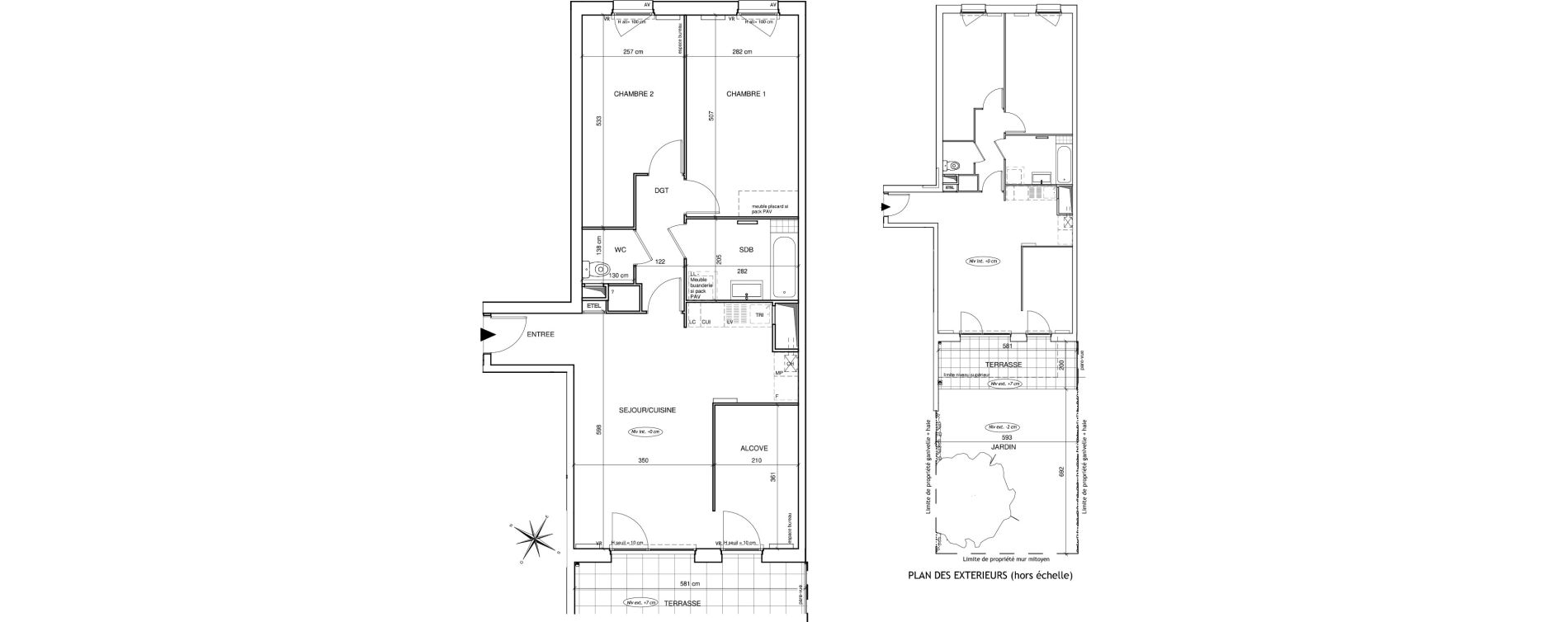 Appartement T3 de 74,64 m2 &agrave; Saint-Aubin-L&egrave;s-Elbeuf Centre