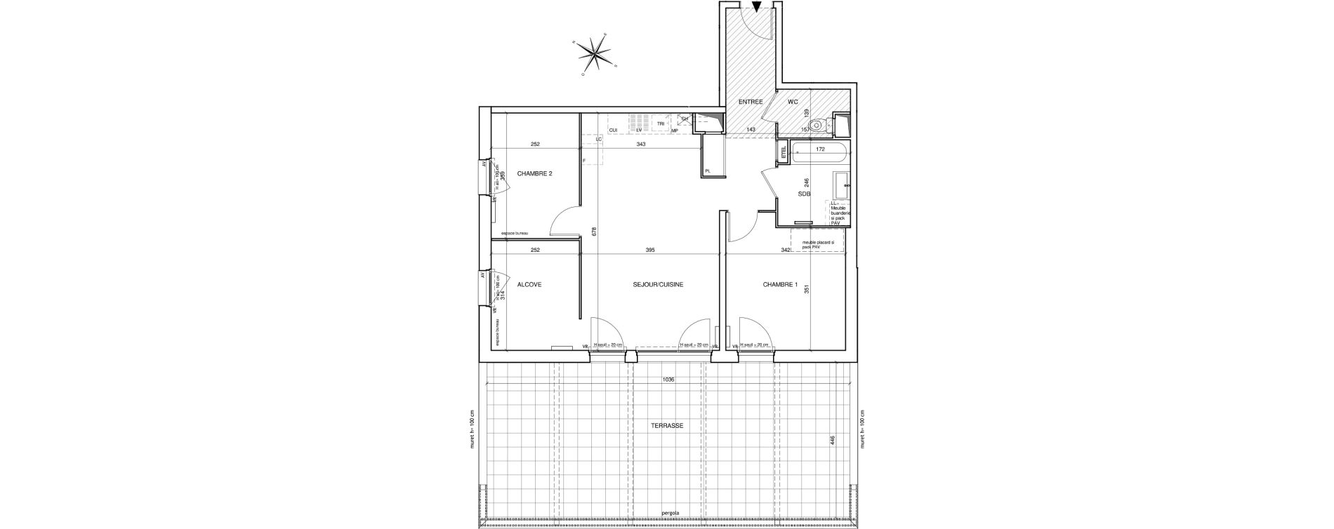 Appartement T3 de 71,87 m2 &agrave; Saint-Aubin-L&egrave;s-Elbeuf Centre