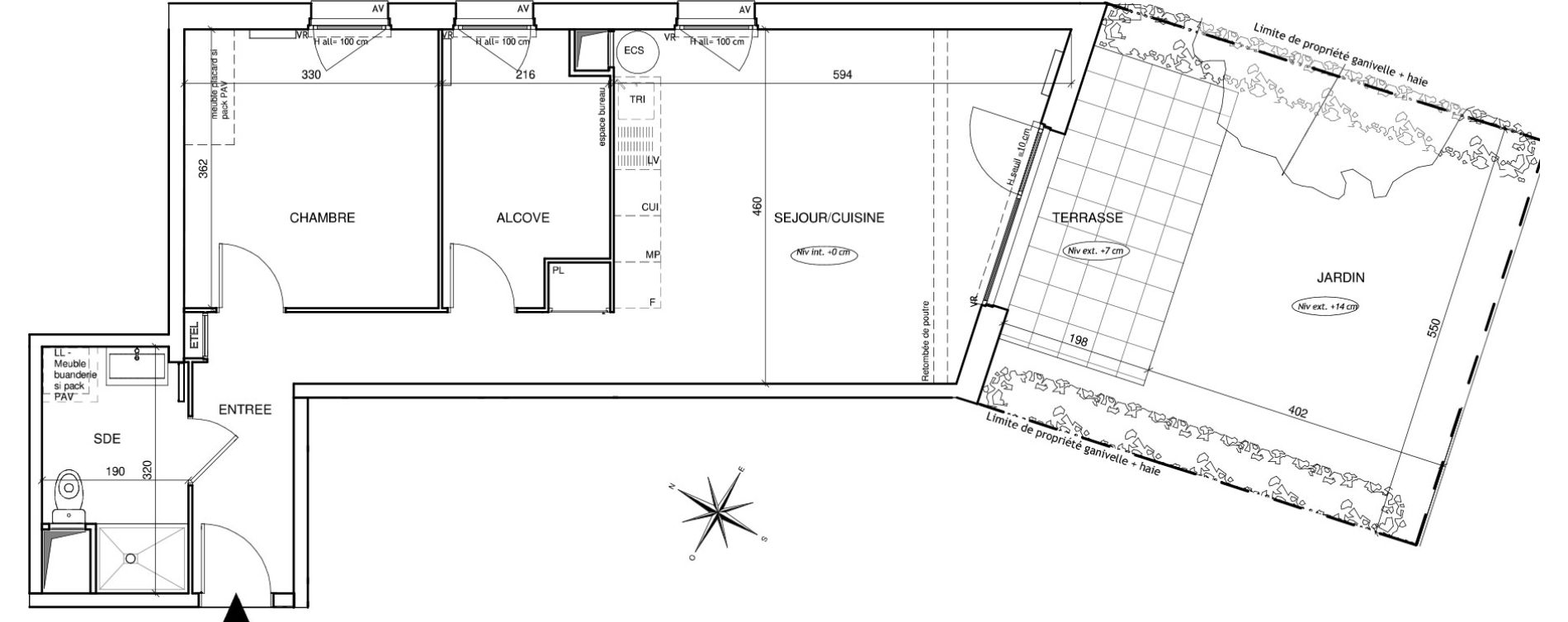 Appartement T2 de 57,37 m2 &agrave; Saint-Aubin-L&egrave;s-Elbeuf Centre