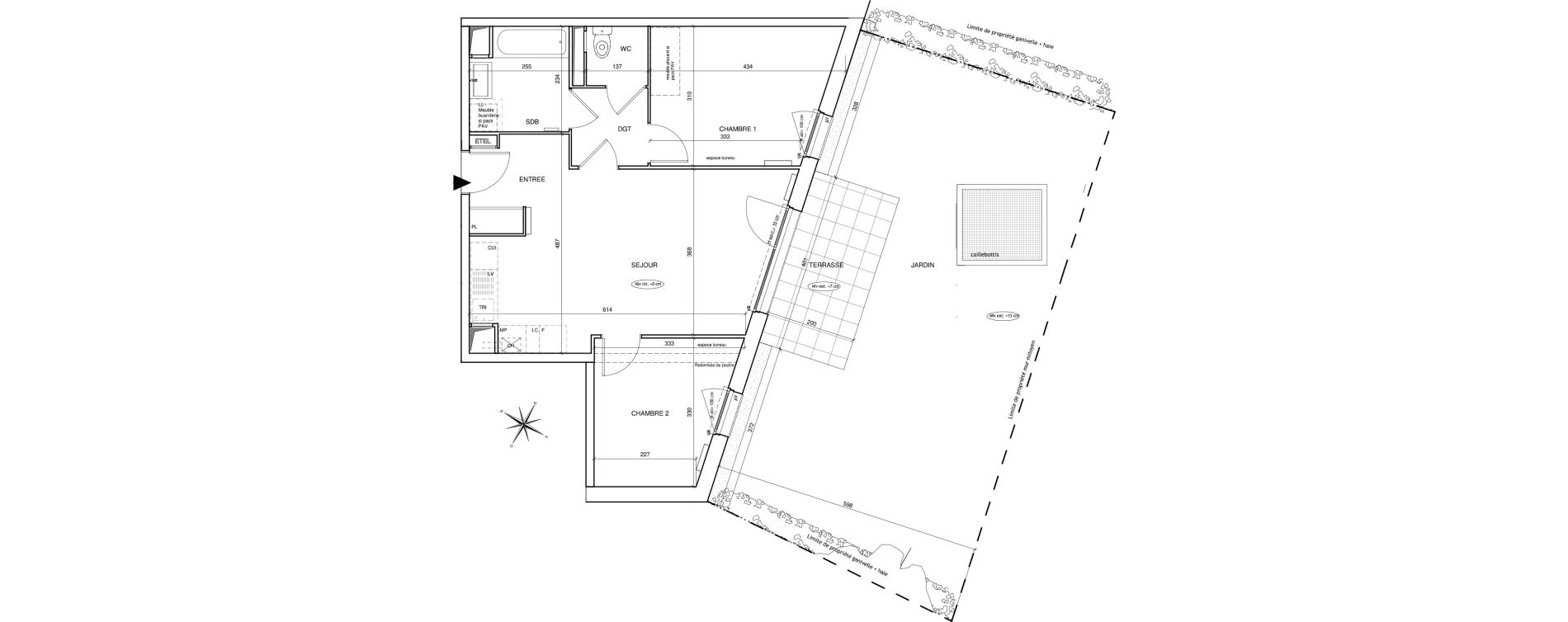 Appartement T3 de 57,59 m2 &agrave; Saint-Aubin-L&egrave;s-Elbeuf Centre