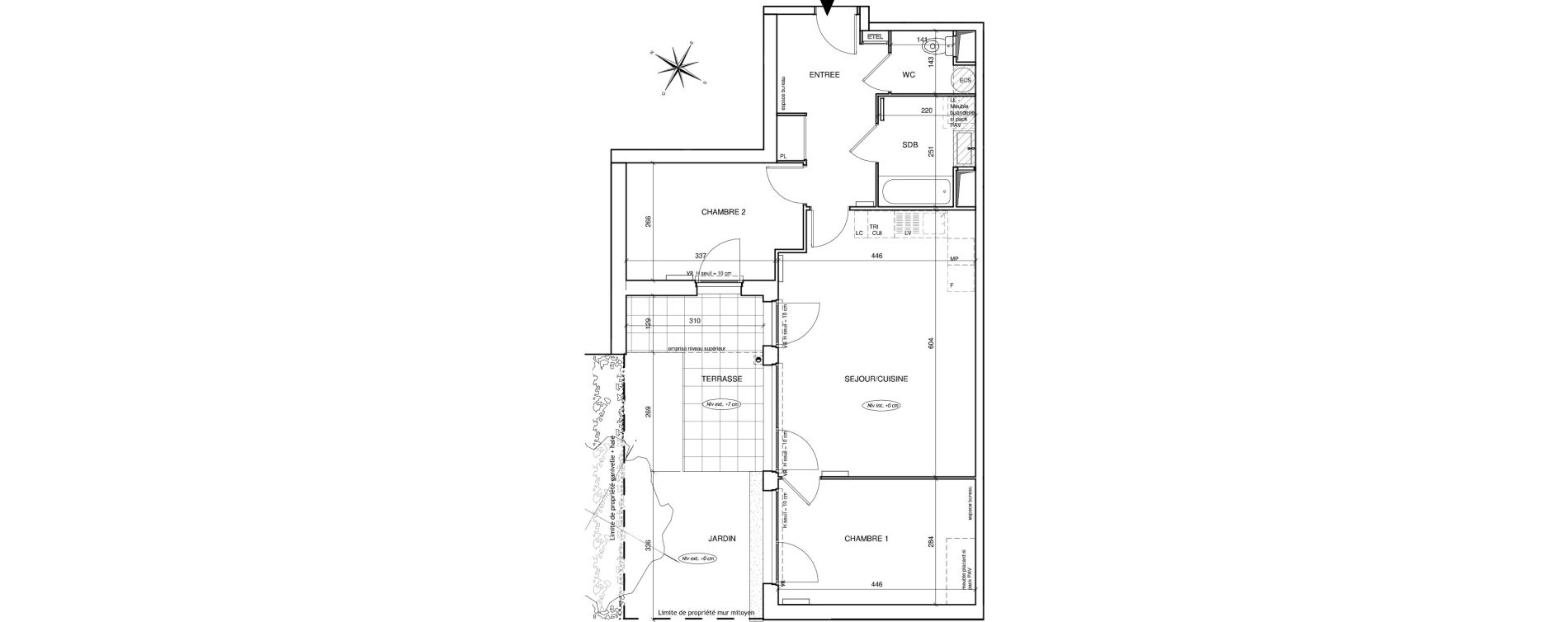 Appartement T3 de 65,71 m2 &agrave; Saint-Aubin-L&egrave;s-Elbeuf Centre
