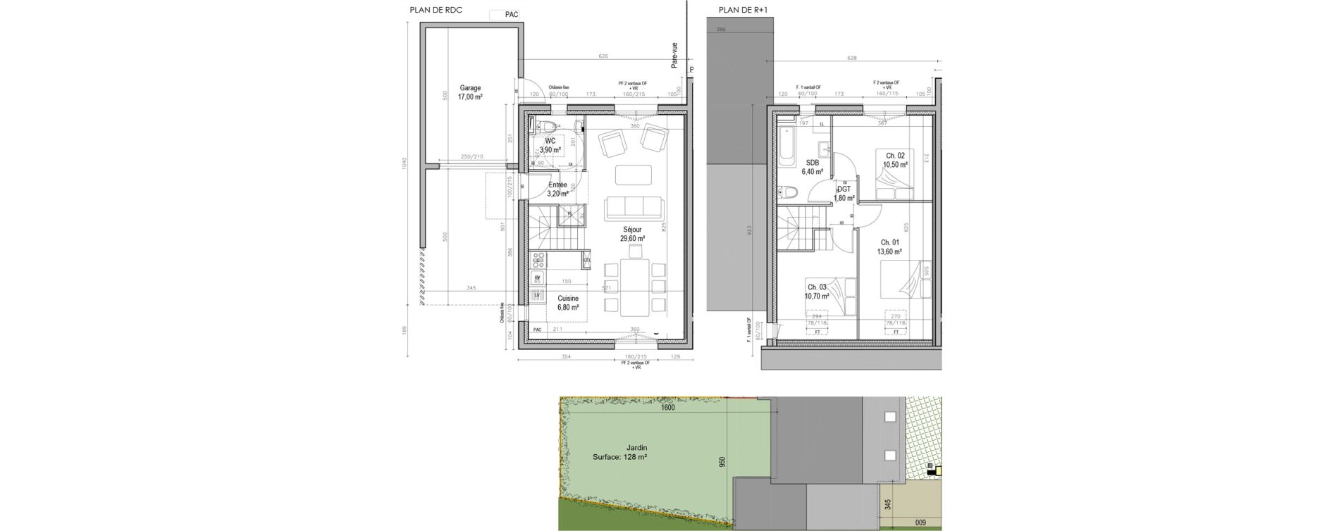 Maison T4 de 86,50 m2 &agrave; Saint-Pierre-L&egrave;s-Elbeuf Centre