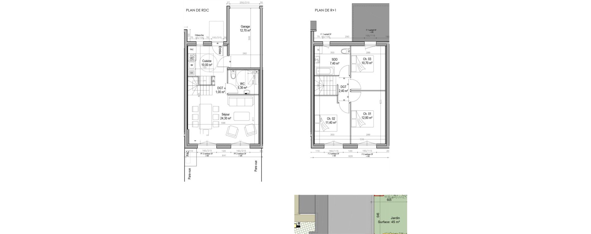 Maison T4 de 85,30 m2 &agrave; Saint-Pierre-L&egrave;s-Elbeuf Centre
