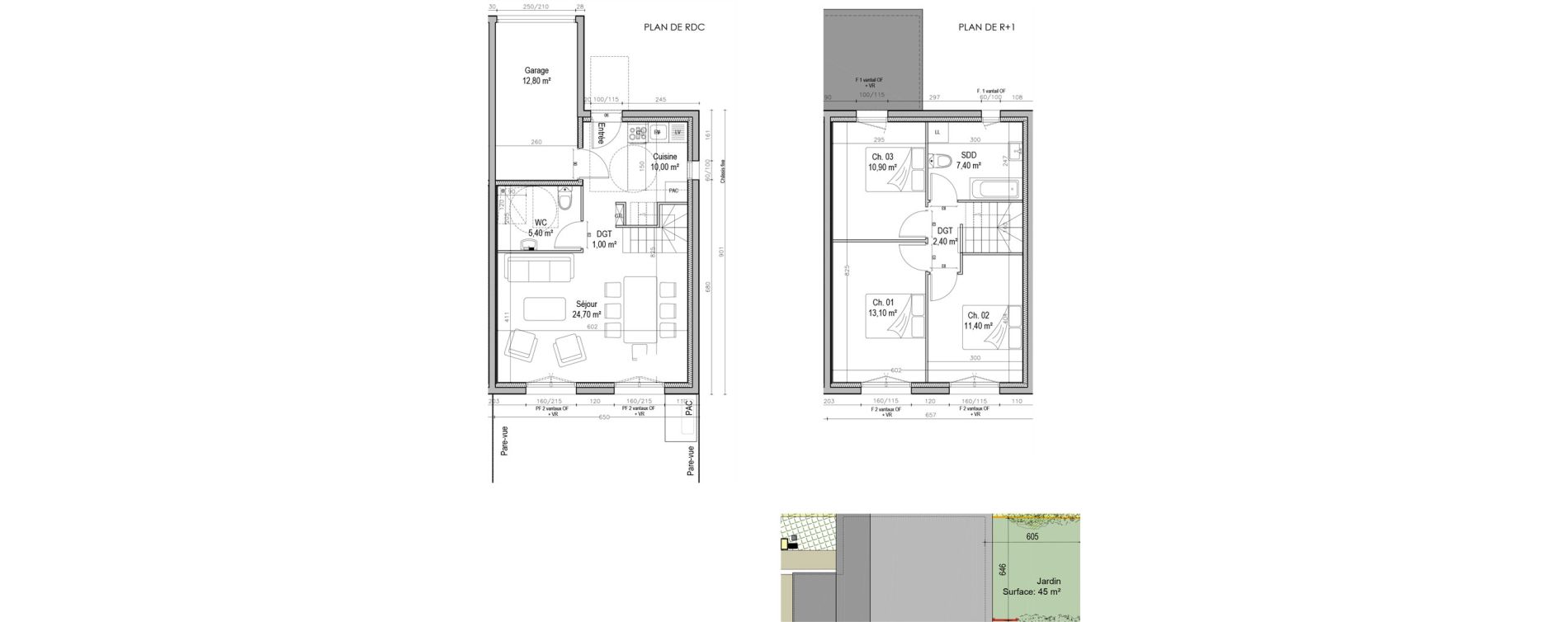 Maison T4 de 86,30 m2 &agrave; Saint-Pierre-L&egrave;s-Elbeuf Centre