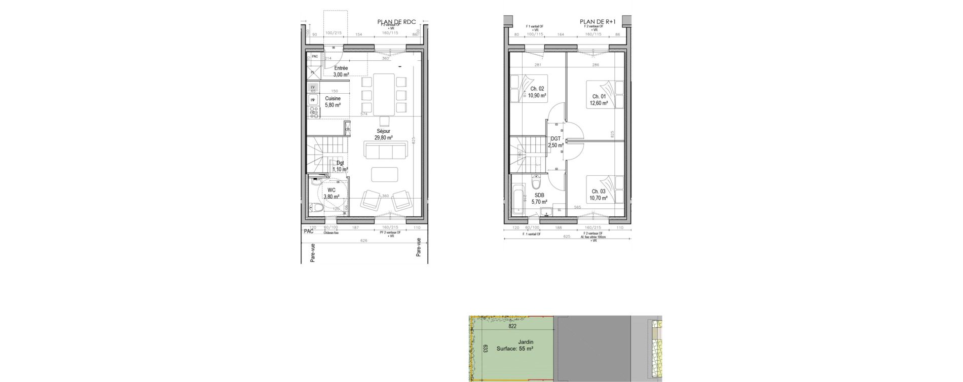 Maison T4 de 85,90 m2 &agrave; Saint-Pierre-L&egrave;s-Elbeuf Centre