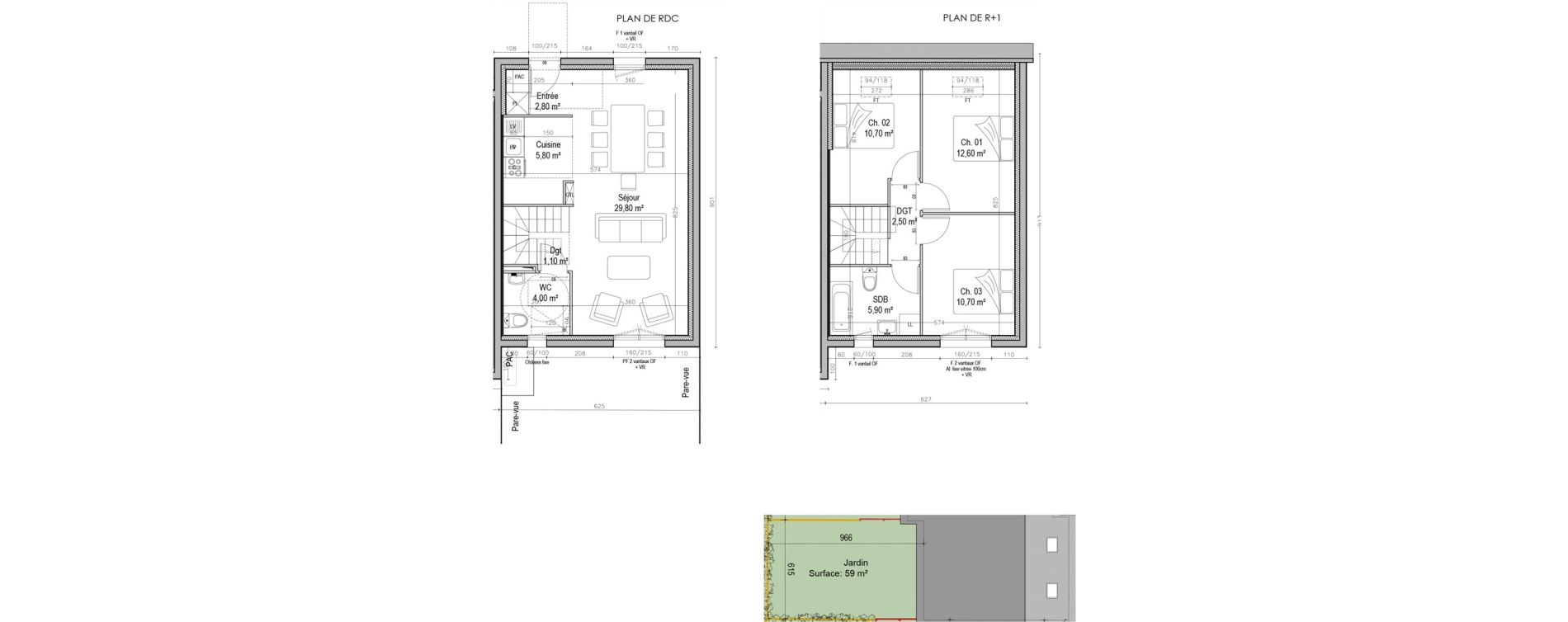 Maison T4 de 85,80 m2 &agrave; Saint-Pierre-L&egrave;s-Elbeuf Centre