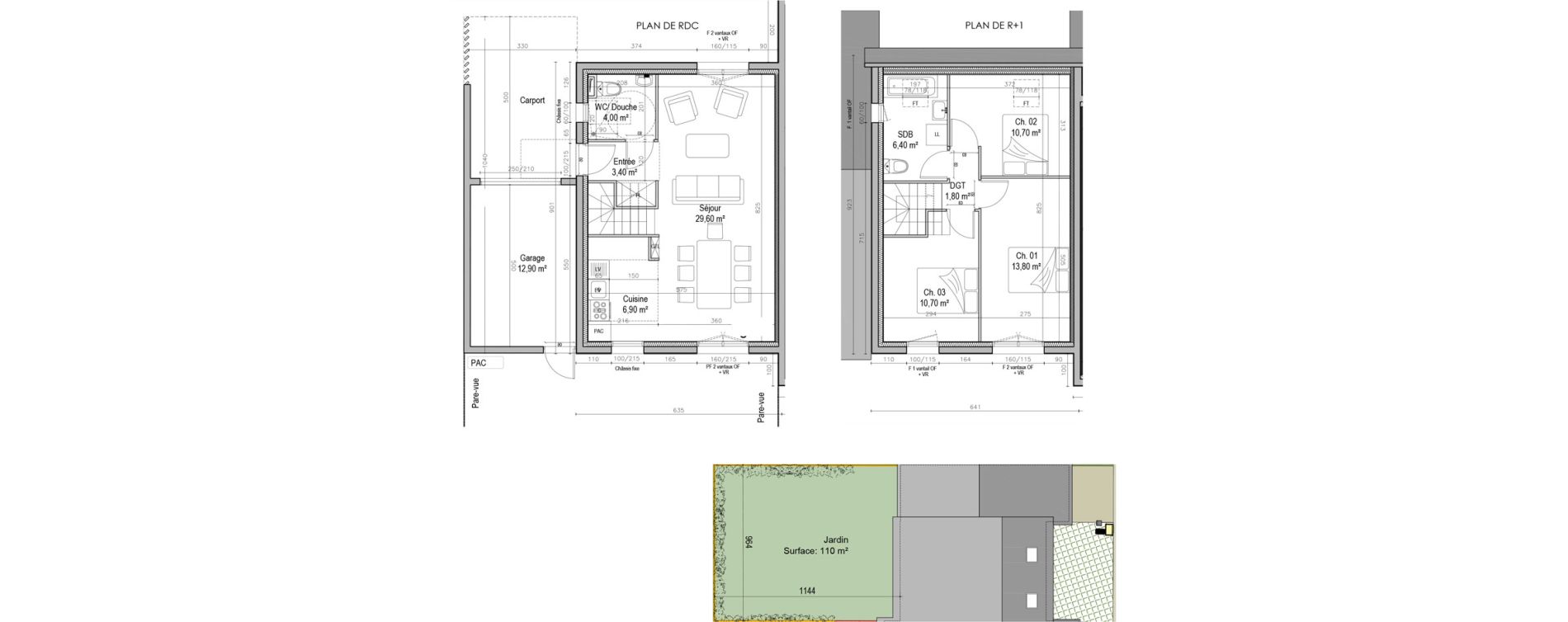 Maison T4 de 87,30 m2 &agrave; Saint-Pierre-L&egrave;s-Elbeuf Centre