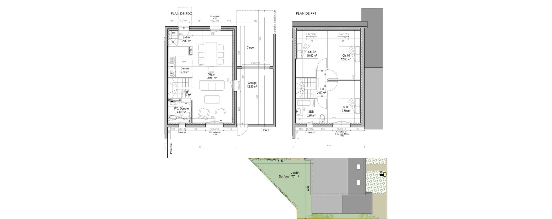 Maison T4 de 86,00 m2 &agrave; Saint-Pierre-L&egrave;s-Elbeuf Centre