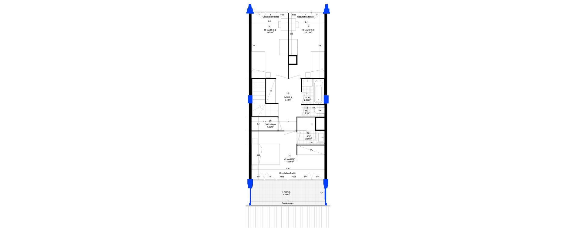 Appartement T5 de 120,09 m2 &agrave; Sainte-Adresse Centre