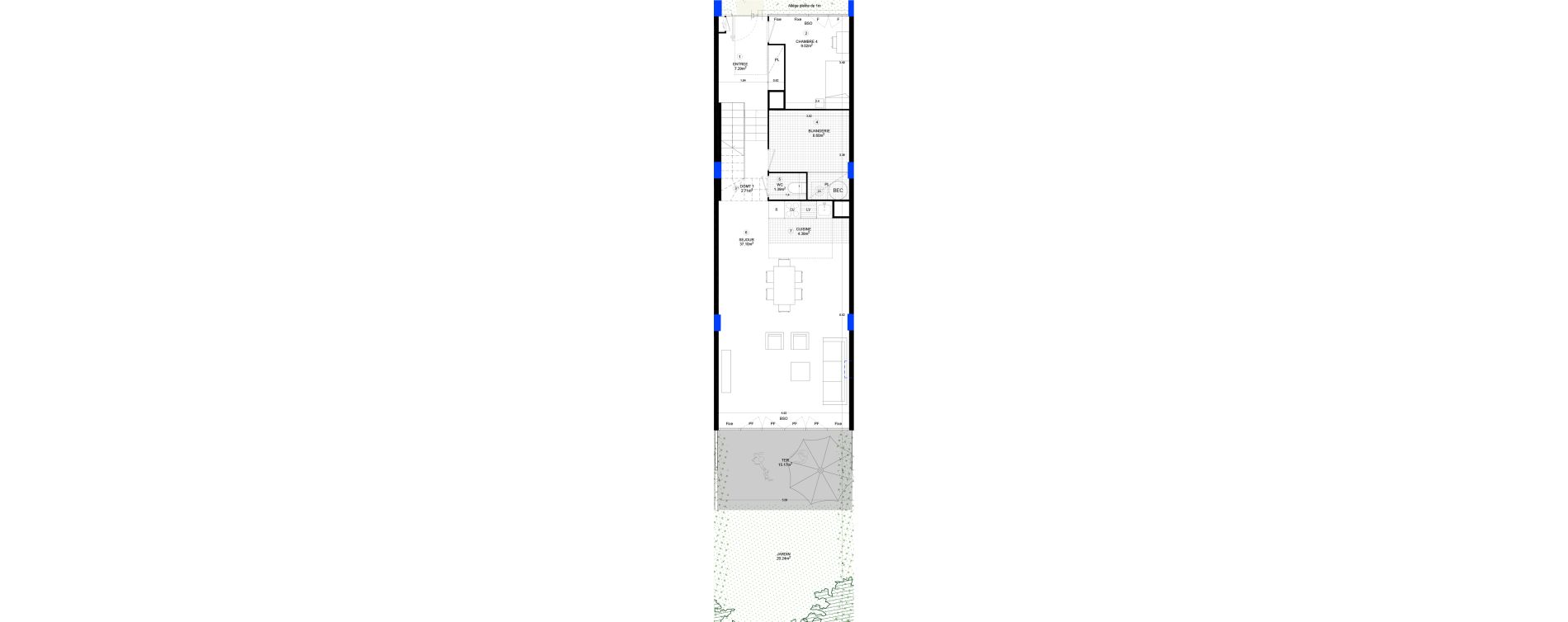 Appartement T5 de 120,01 m2 &agrave; Sainte-Adresse Centre