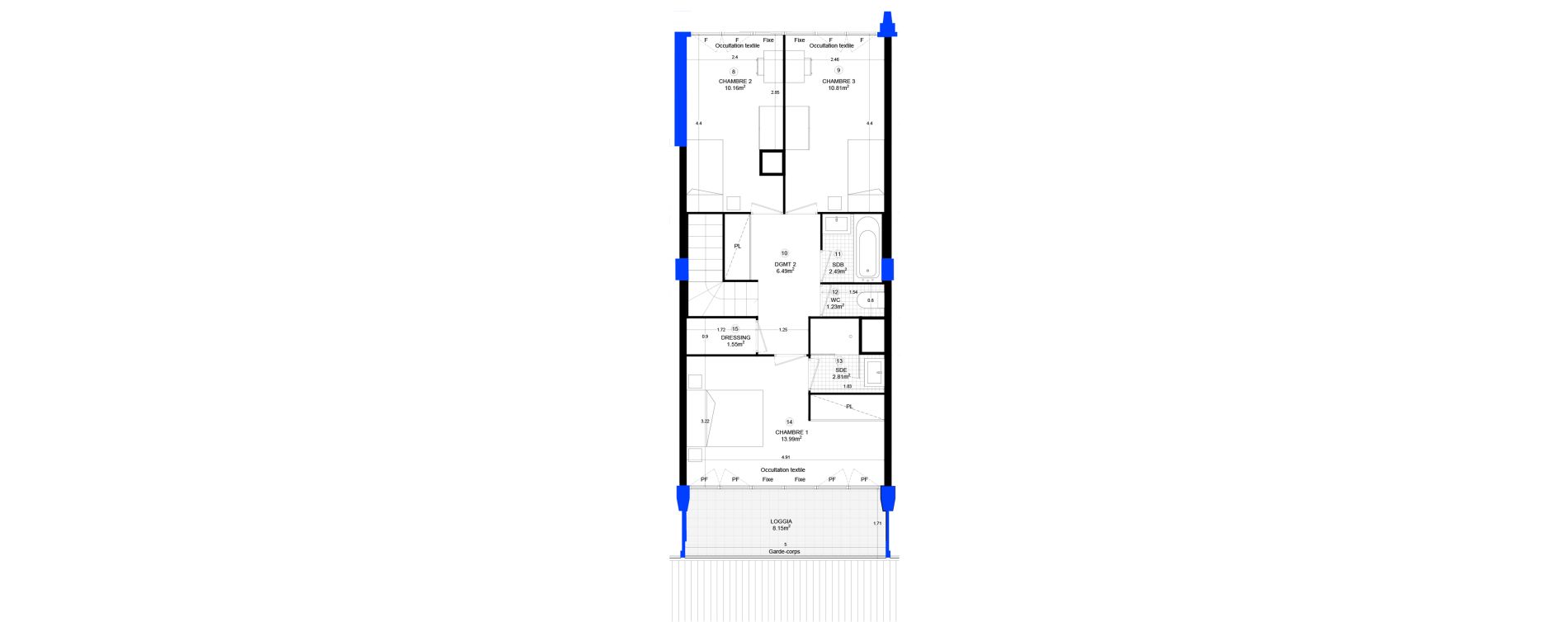 Appartement T5 de 120,28 m2 &agrave; Sainte-Adresse Centre