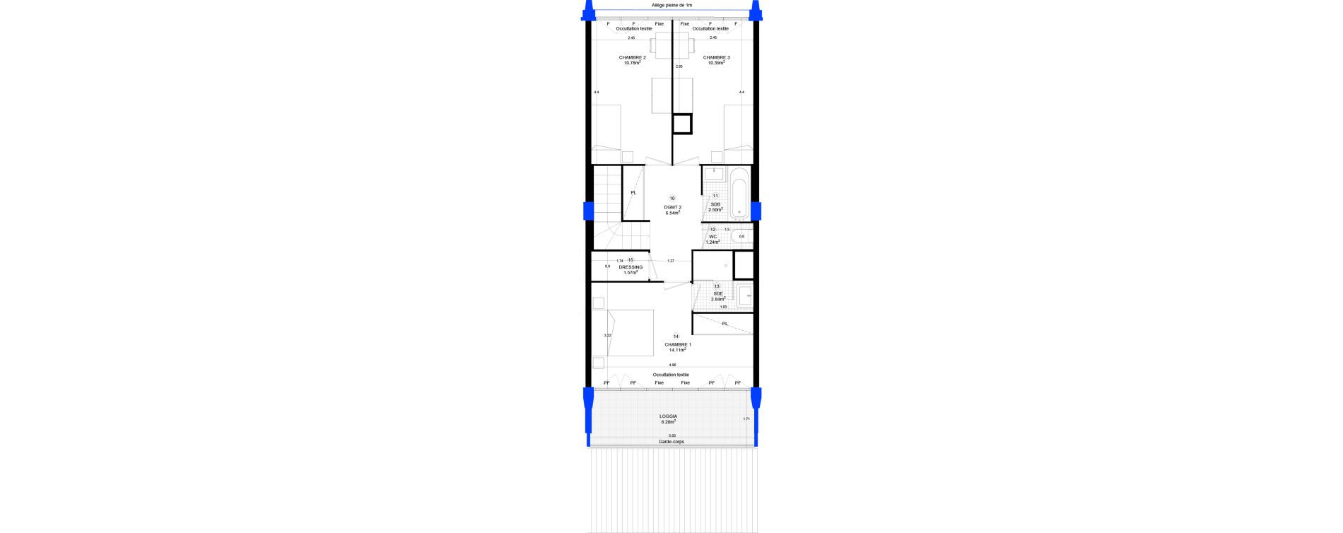 Appartement T5 de 121,29 m2 &agrave; Sainte-Adresse Centre