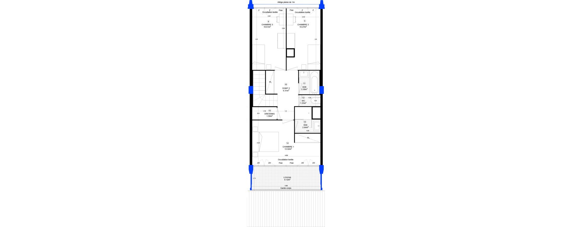 Appartement T5 de 119,48 m2 &agrave; Sainte-Adresse Centre