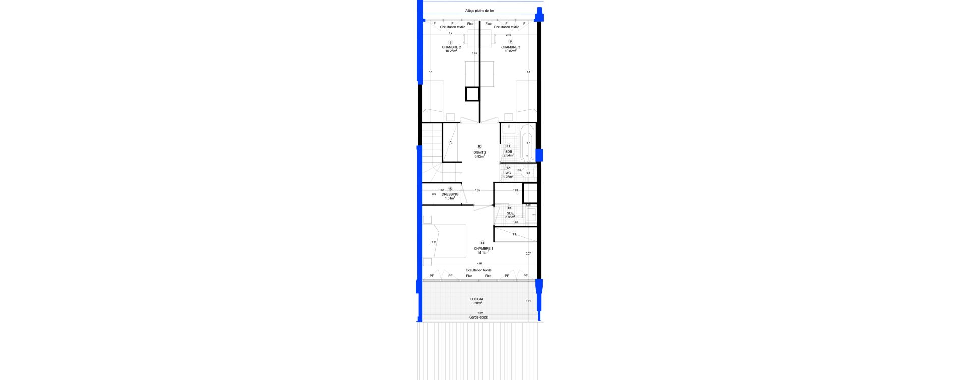 Appartement T5 de 121,84 m2 &agrave; Sainte-Adresse Centre