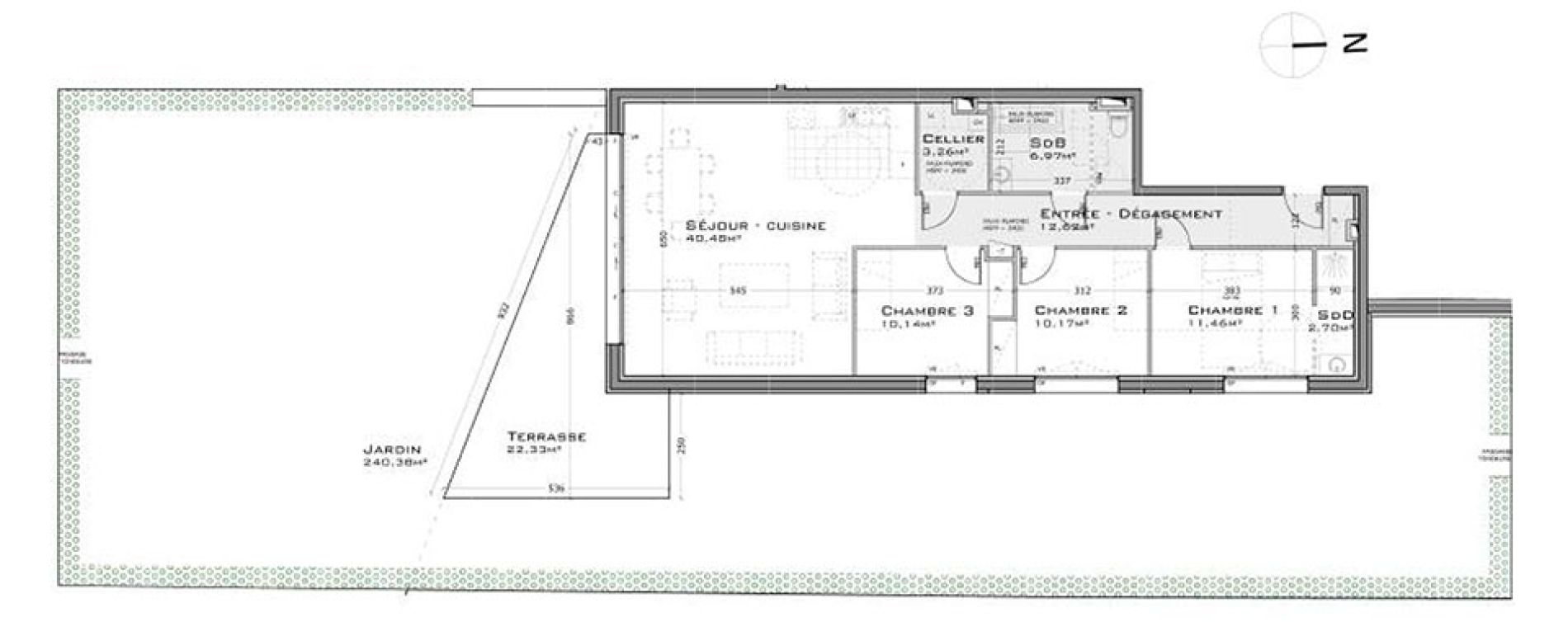 Appartement T4 de 97,21 m2 &agrave; Sainte-Adresse Centre