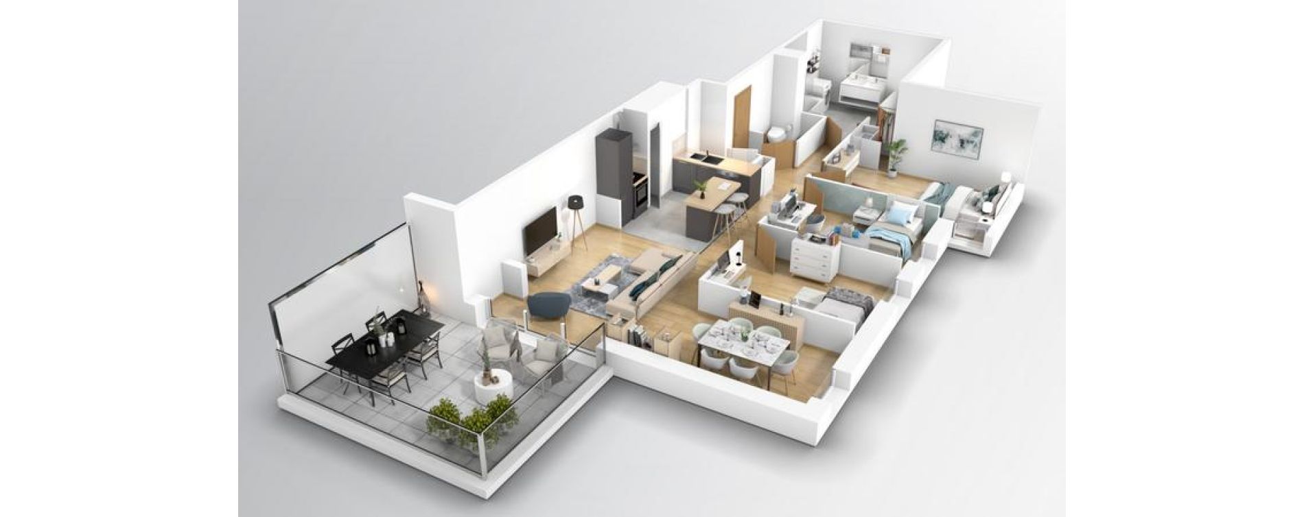 Appartement T4 de 87,17 m2 &agrave; Sainte-Adresse Centre