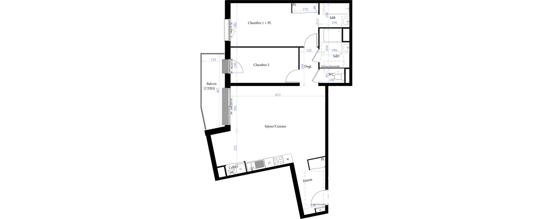 Appartement T3 de 78,21 m2 &agrave; Sotteville-L&egrave;s-Rouen Victor hugo