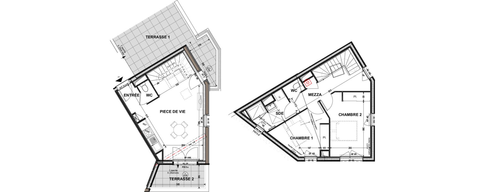 Appartement T3 de 64,56 m2 &agrave; Aytr&eacute; Centre