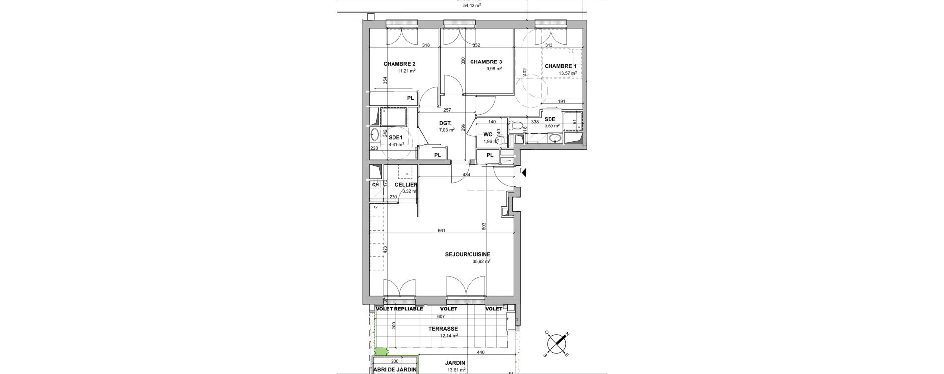 Appartement T4 de 91,49 m2 &agrave; Ch&acirc;telaillon-Plage Centre