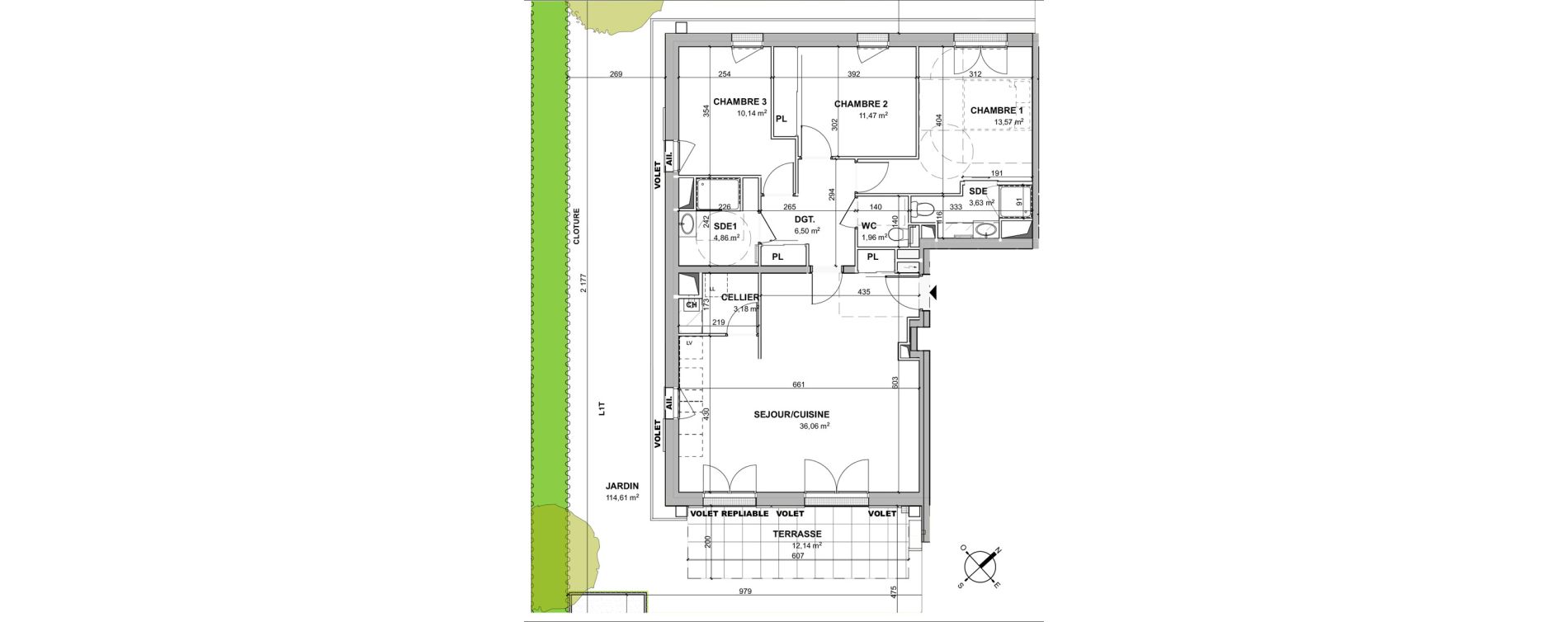 Appartement T4 de 91,37 m2 &agrave; Ch&acirc;telaillon-Plage Centre