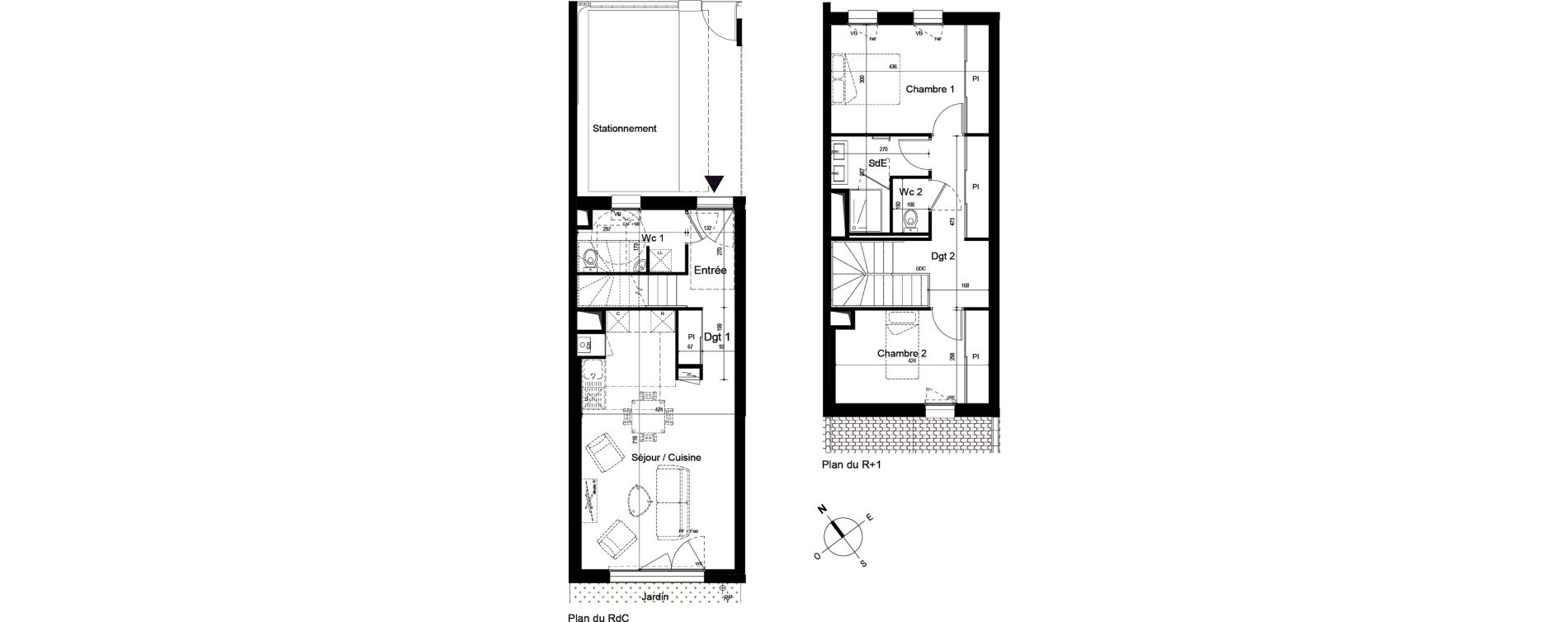 Maison T3 de 76,93 m2 &agrave; Ch&acirc;telaillon-Plage Centre