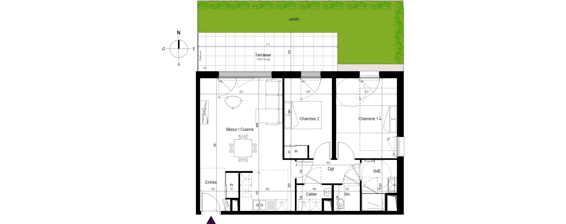 Appartement T3 de 64,72 m2 &agrave; Ch&acirc;telaillon-Plage Centre
