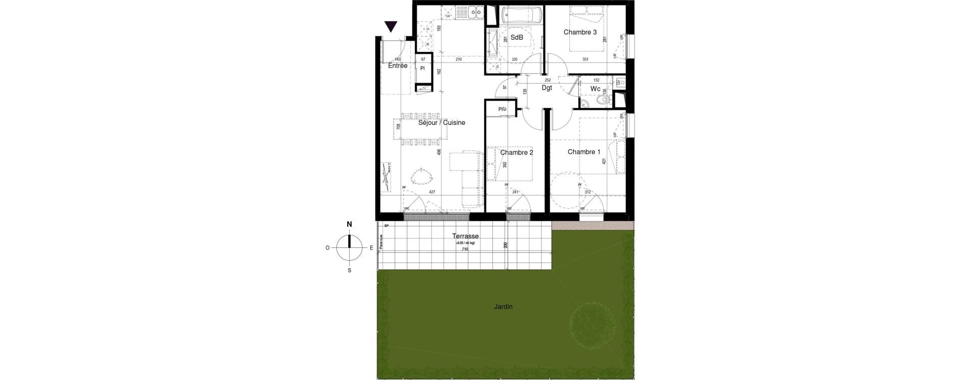 Appartement T4 de 79,60 m2 &agrave; Ch&acirc;telaillon-Plage Centre