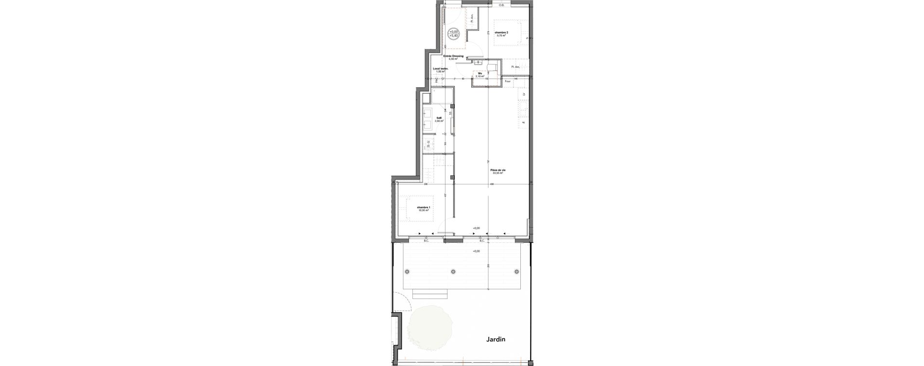 Appartement T3 de 68,53 m2 &agrave; Ch&acirc;telaillon-Plage Centre