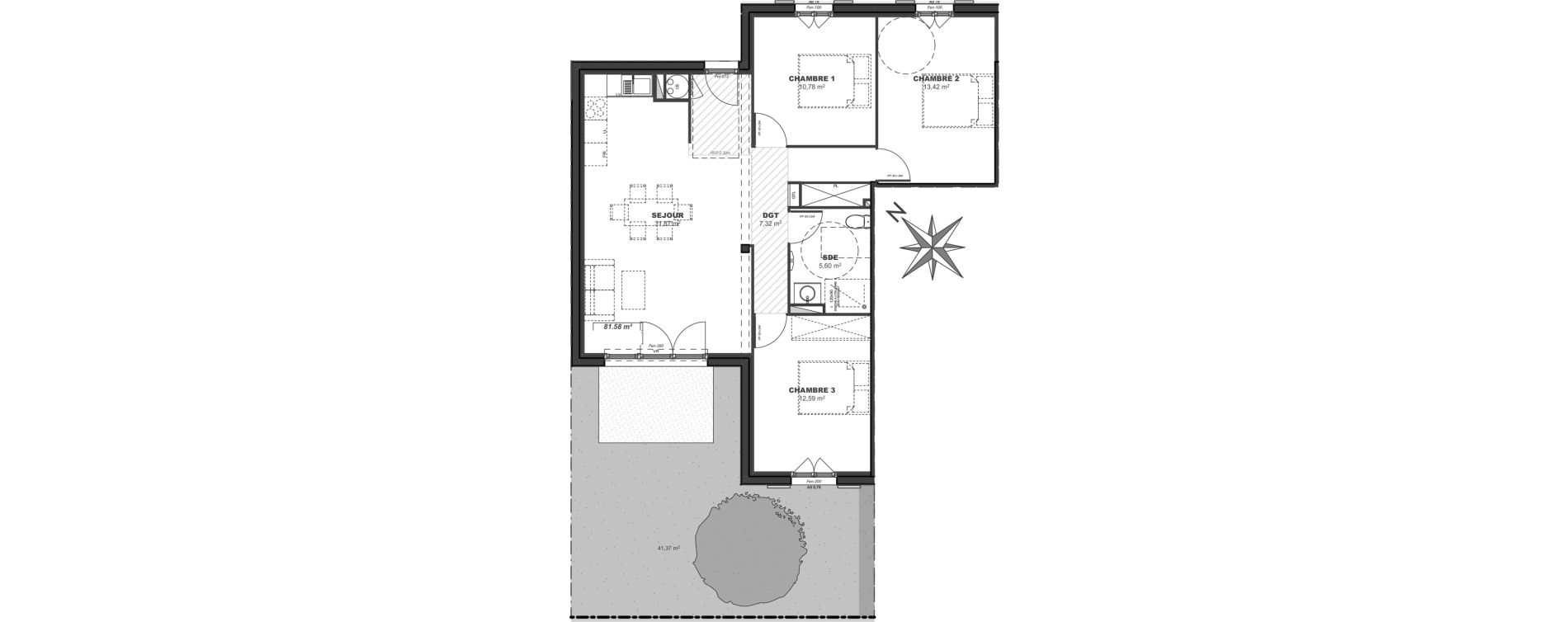 Appartement T4 de 81,58 m2 &agrave; Dolus-D'Ol&eacute;ron Centre
