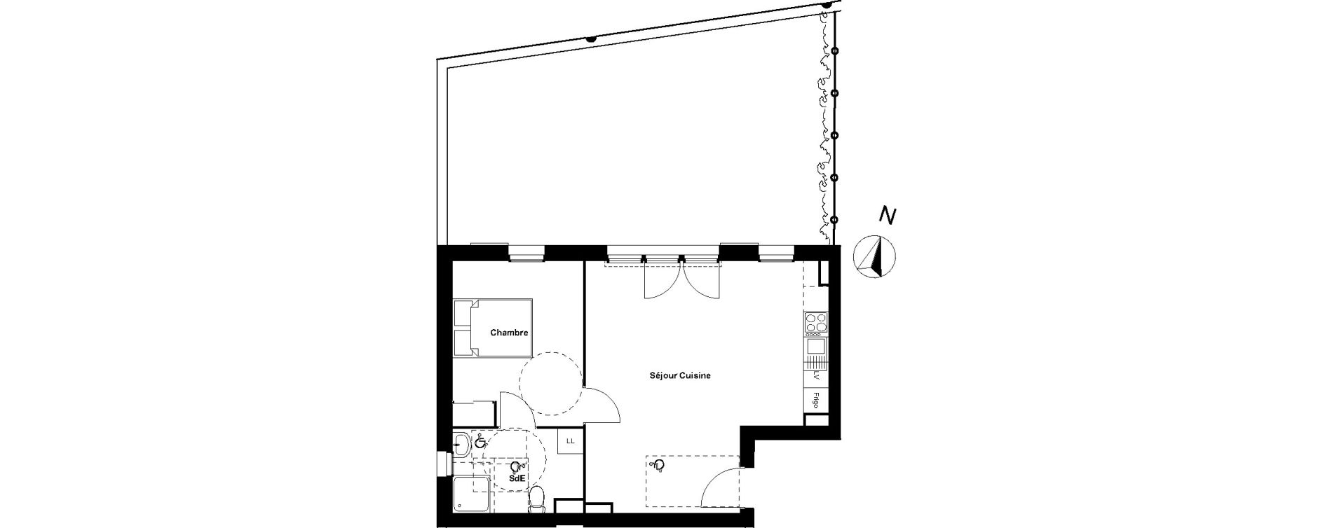 Appartement T2 de 47,51 m2 &agrave; Dompierre-Sur-Mer Centre